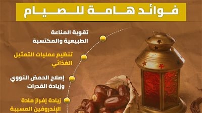 قبل رمضان 2024.. فوائد هامة للصيام (إنفوجراف)