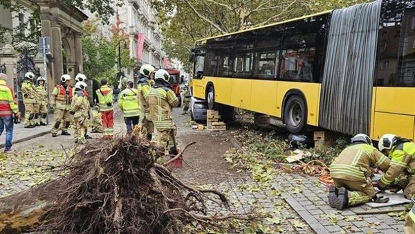 إصابة 30 شخصًا في حادث سير بألمانيا