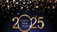 تهنئة بالعام الجديد 2025.. Happy New Year يارب تكون السنة دي بداية خير وفرحة لكم