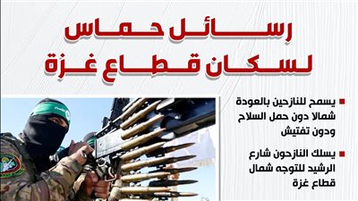 رسائل حماس لسكان قطاع غزة (إنفوجراف)