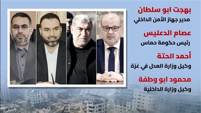 أبرز الشهداء من القادة الفلسطينيين في القصف الإسرائيلي على غزة (إنفوجراف)