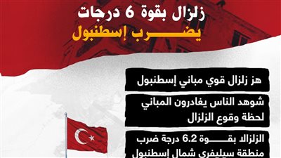 زلزال بقوة 6 درجات يضرب إسطنبول (إنفوجراف)