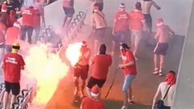 أعمال الشغب تتسبب في تأجيل مباراة نيس وكولن