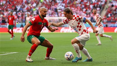 كأس العالم 2022.. كرواتيا تتفوق بهدفين على المغرب في الشوط الأول